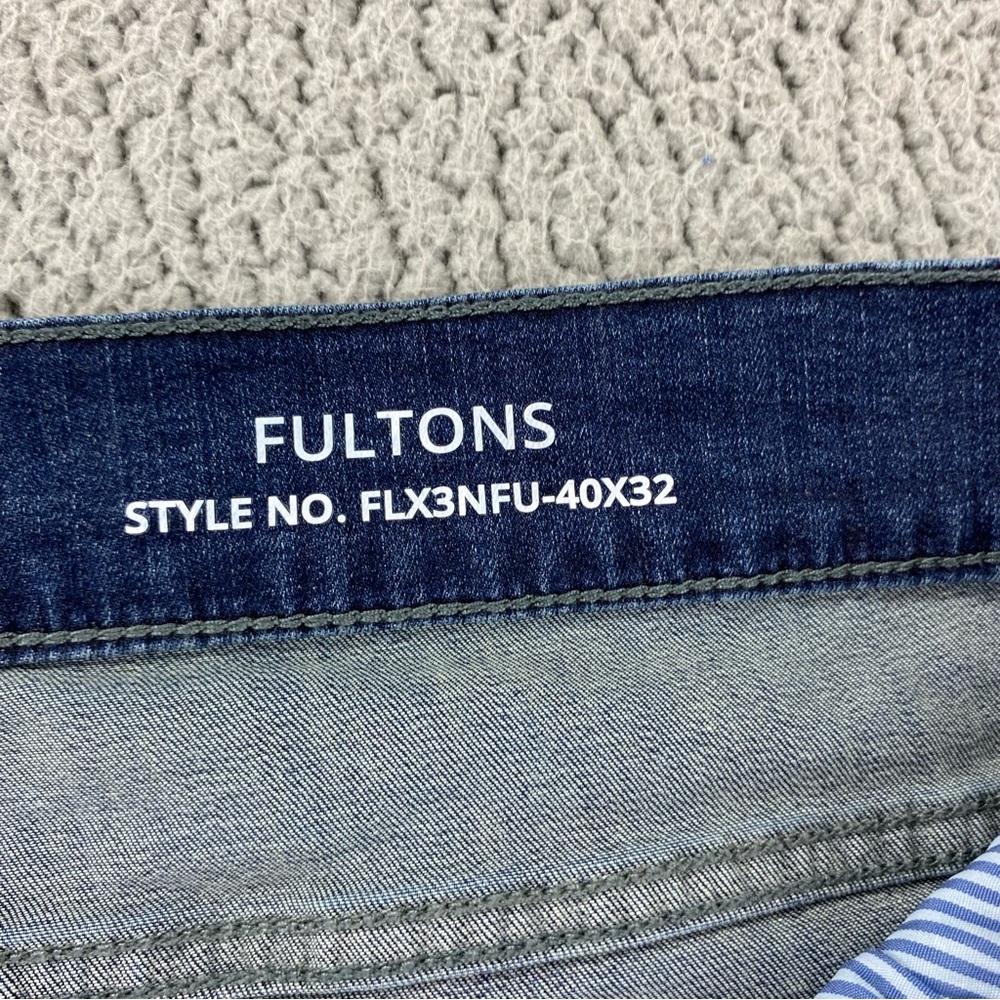 Mugsy Men's Blue Fultons Flex Denim 5-Pocket Stretch Casual Jeans  |  Size:  40 - Picture 12 of 14